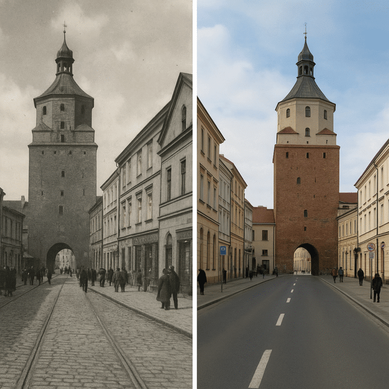 Lublin dawniej i dziś – porównanie starych i nowych zdjęć