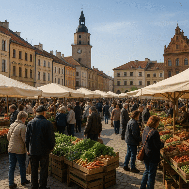 Lubelskie rynki miejskie – historia handlu i spotkań